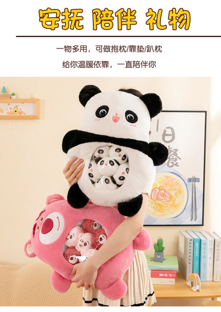 [Great Value] Snacks, pillows, plush toys, stress relief, cute little animal dolls, girls' birthday gifts, girlfriends, best friends, Children's Day gifts, a large bag of dolls