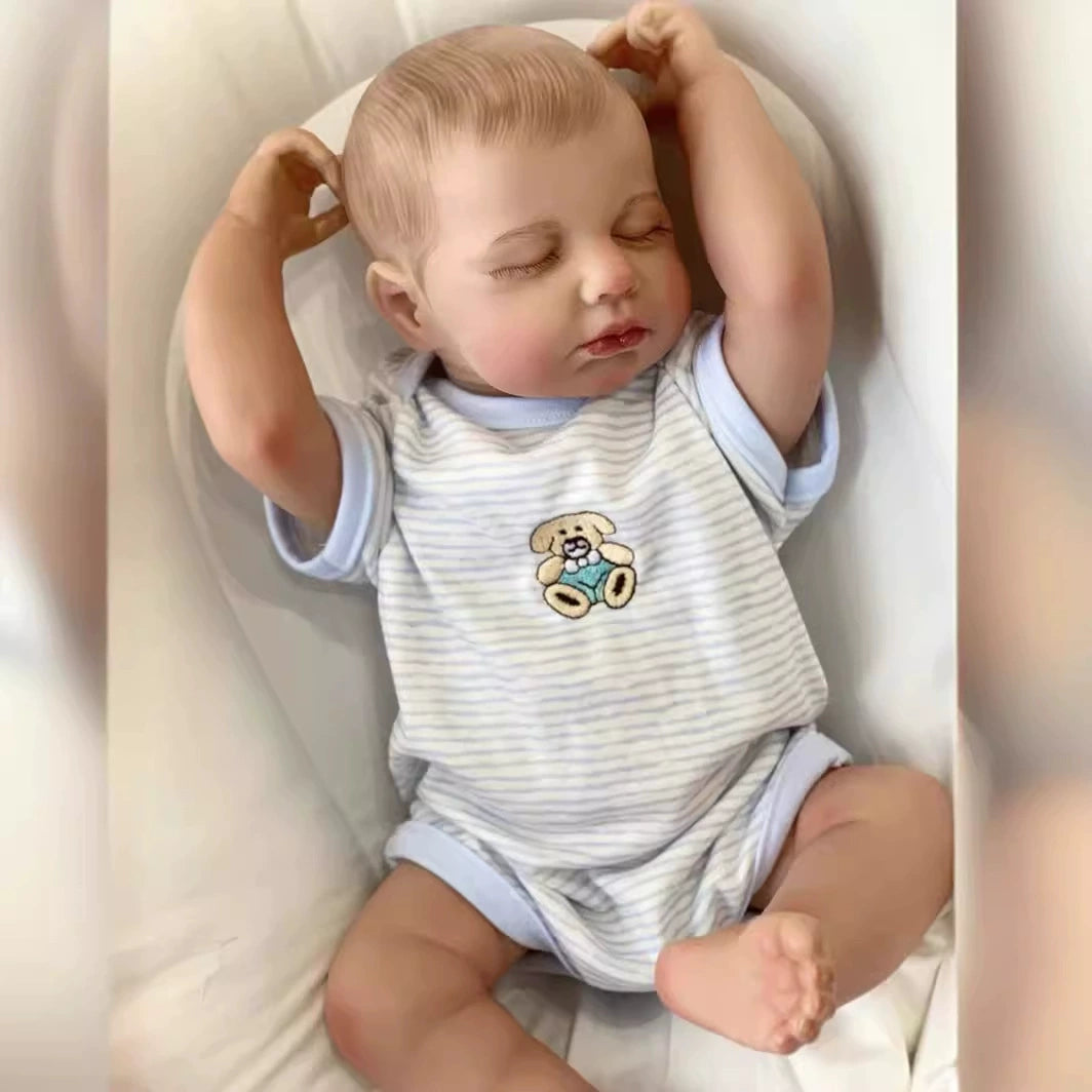 19 inch Reborn Doll Realistic Weighted Baby Doll Soft Vinyl Hollow/Solid Body Lifelike Reborn Toy