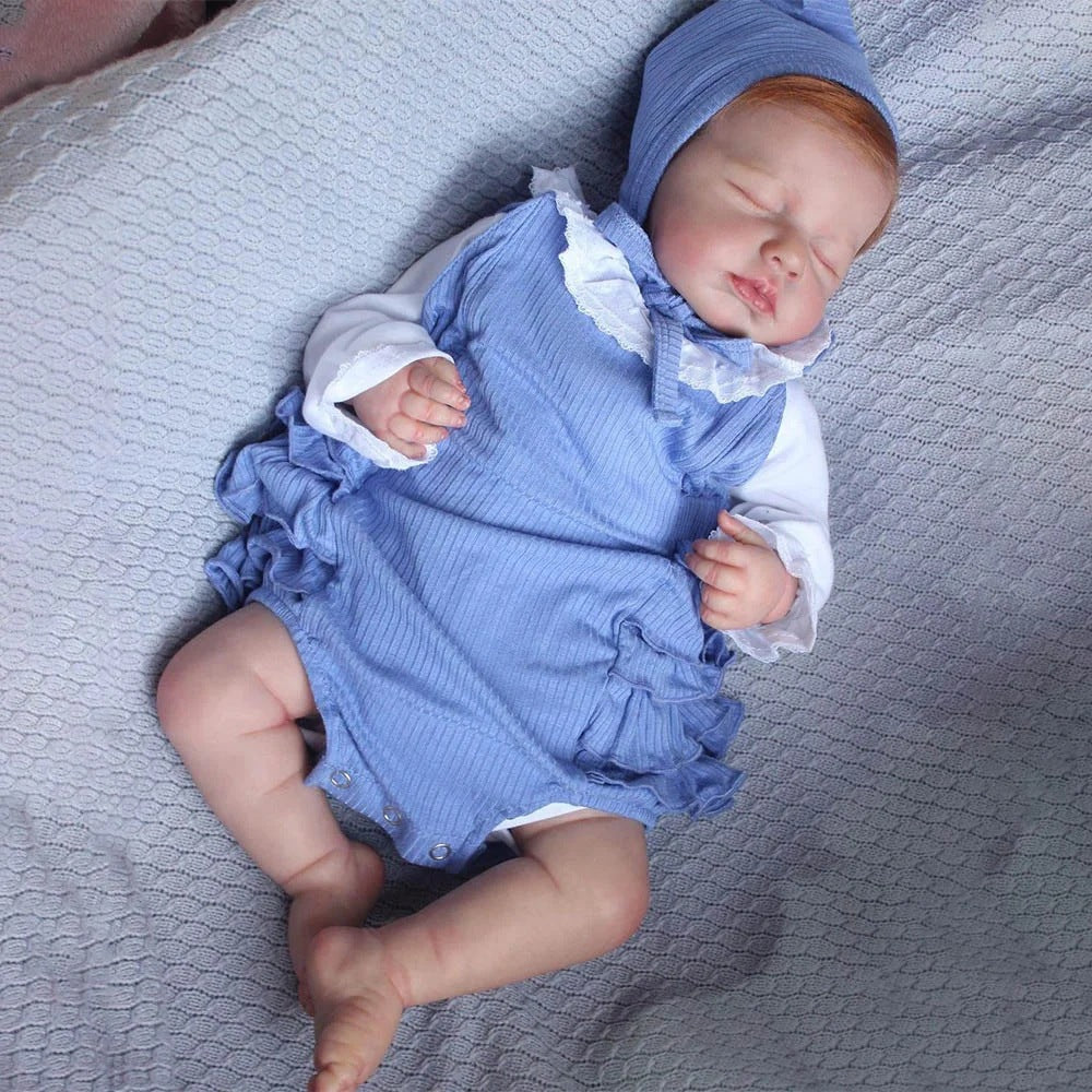 19 inch Reborn Doll Realistic Weighted Baby Doll Soft Vinyl Hollow/Solid Body Lifelike Reborn Toy
