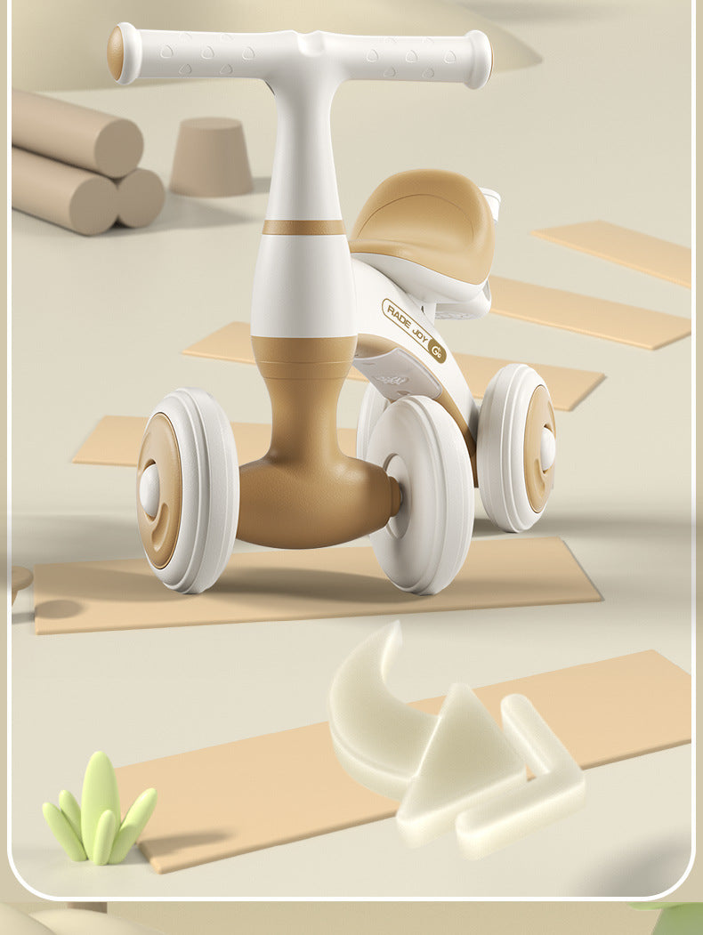 Children's balance car baby walker 1-3 years old entry-level child baby scooter four-wheeled slide