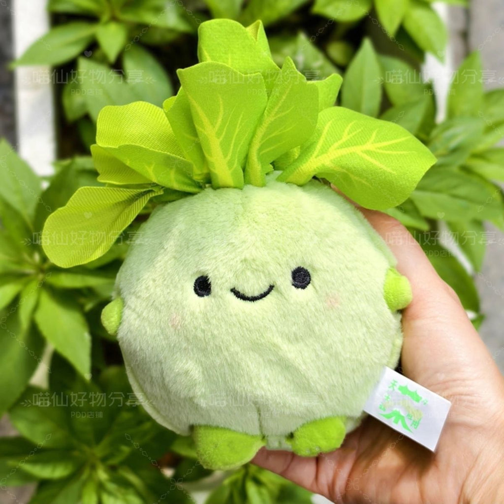 Christmas stocking surprise! Cute kohlrabi plush keychain | Cute radish backpack charm | Customizable holiday gifts