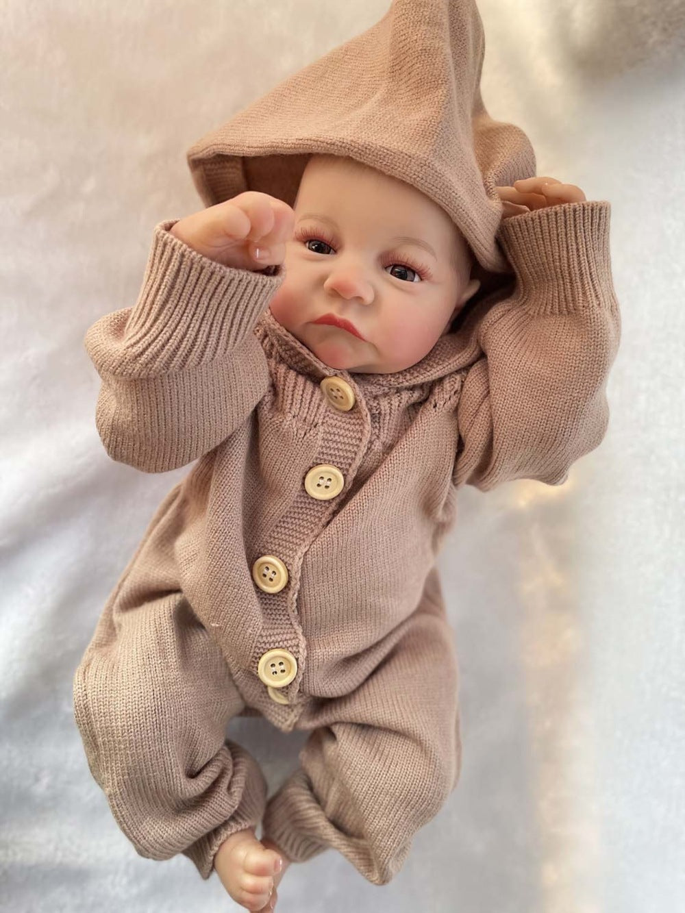 8-inch Levi's Reborn Doll - Super realistic vinyl cloth body baby toy hand-painted collectible art doll