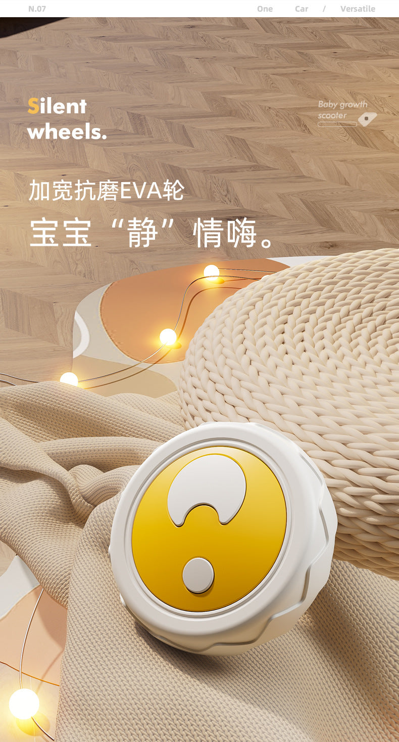 Kids Pedal Balance Bikes Toys with Light and Music Kids Slide Toy Car 4 Wheel Kids Slide Ride on Car