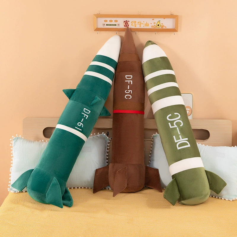 Aerospace Plush Rocket - Soft Simulation Spacecraft Model for Display & Fan Gifts