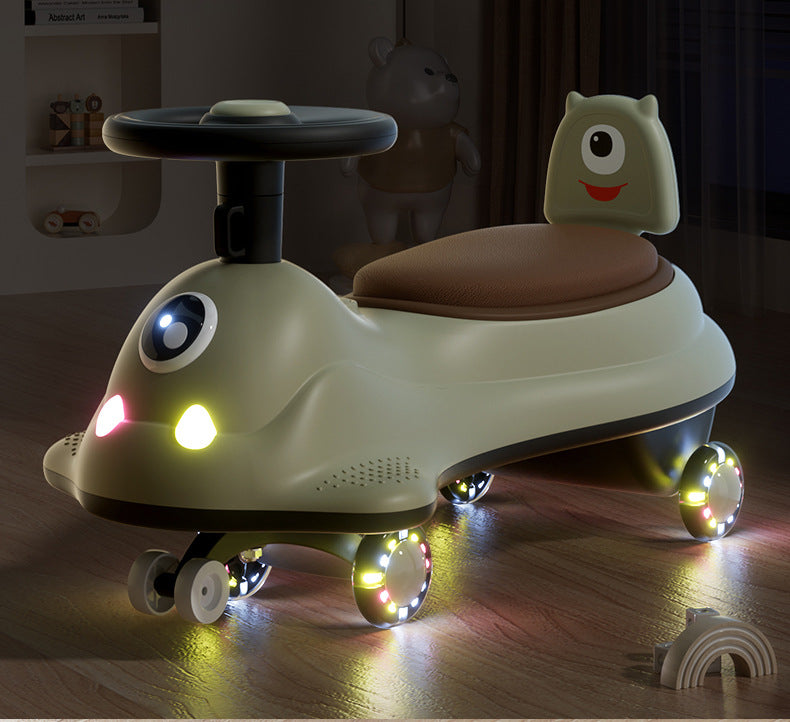 Children's Twister Car 1-Year-Old Baby Stroller Adult-Sized Anti-Tip Wobble Wheel Slide Car