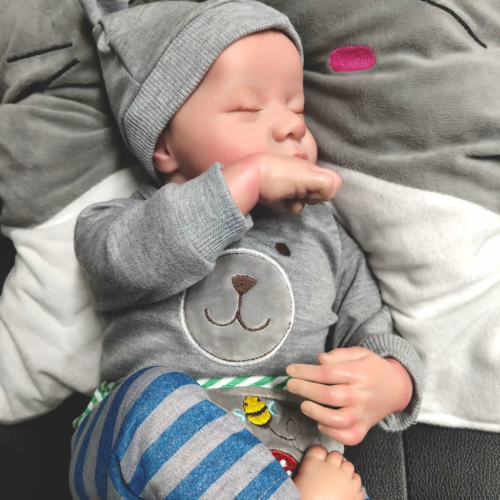 18-inch Warm Companion | Vinyl Reborn Doll, Early Childhood Simulation Toy Gift