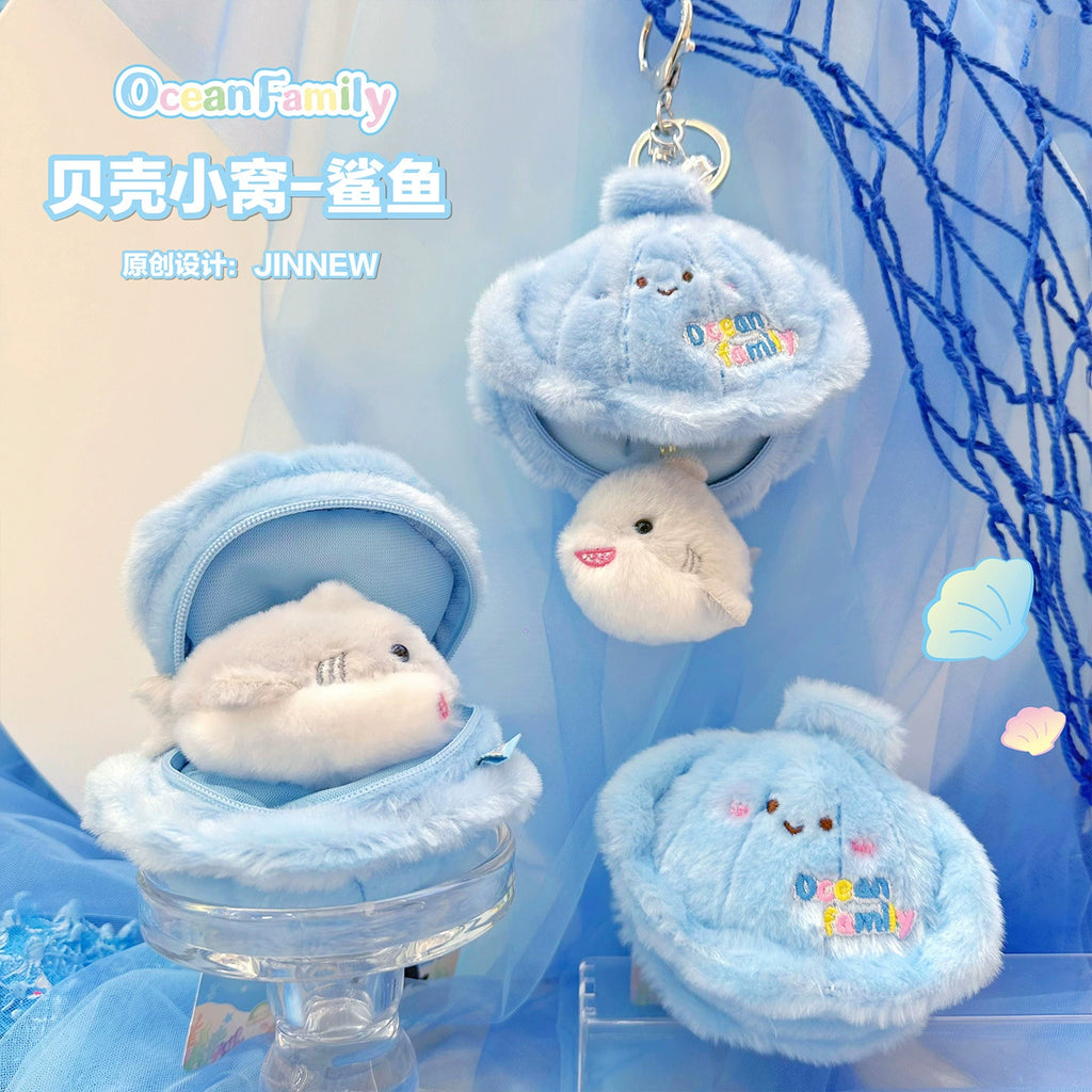 Magical Seashell Keychain - Open to Reveal a Secret Sea Creature Inside, Ocean Family Surprise Toy