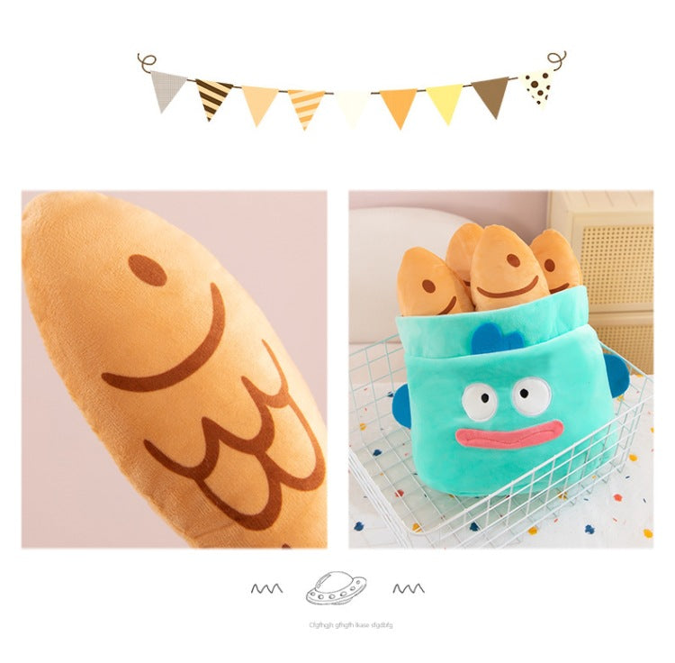 [Ugly Bread Fish] Super soft plush toy, creative and funny pillow, 25/35/45cm three sizes available, the first choice for children and girls' holiday gifts