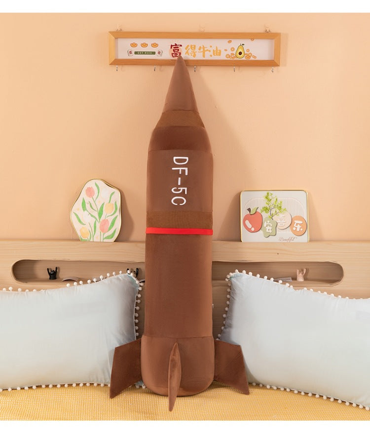 Aerospace Plush Rocket - Soft Simulation Spacecraft Model for Display & Fan Gifts