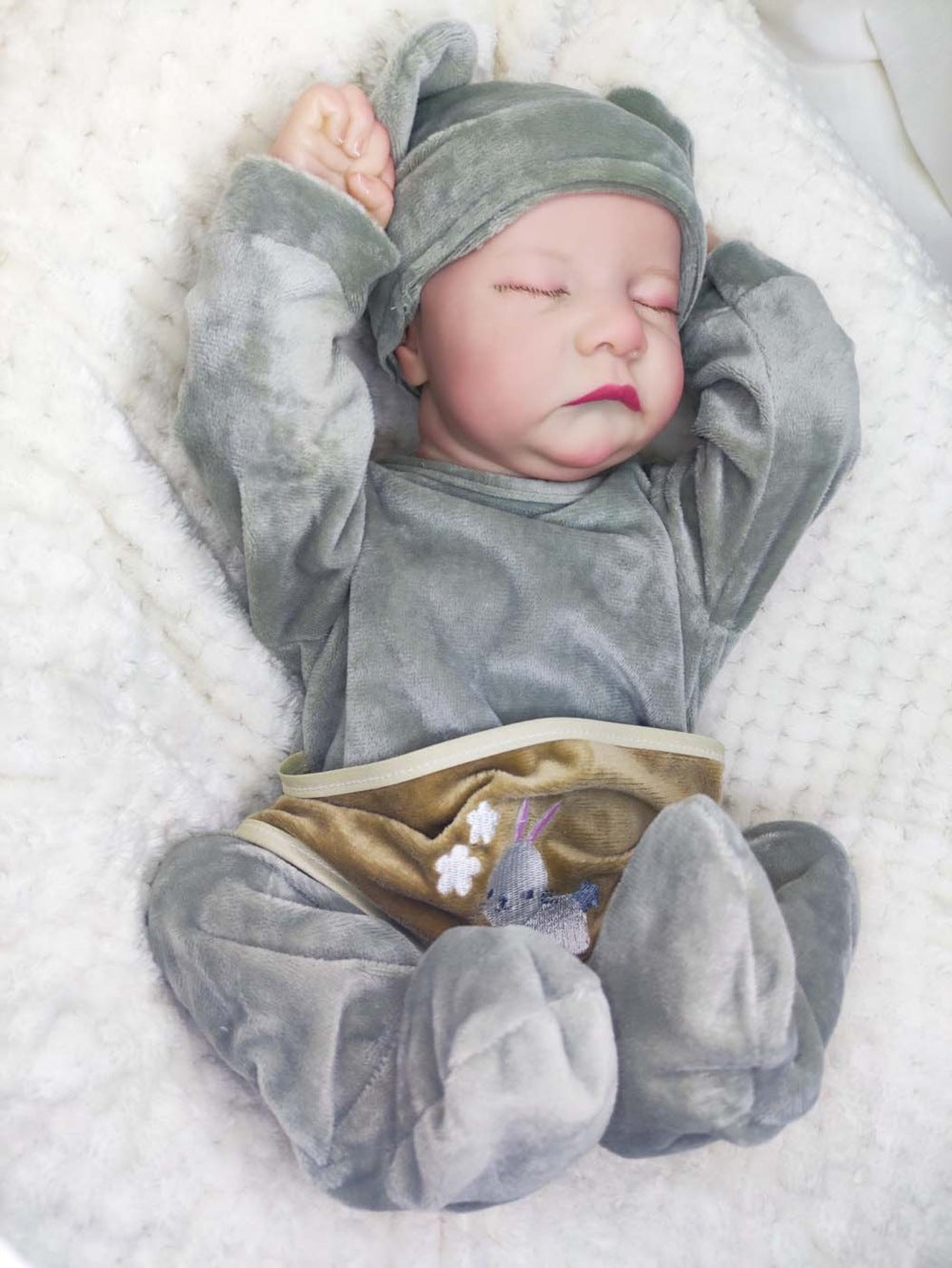 8-inch Levi's Reborn Doll - Super realistic vinyl cloth body baby toy hand-painted collectible art doll