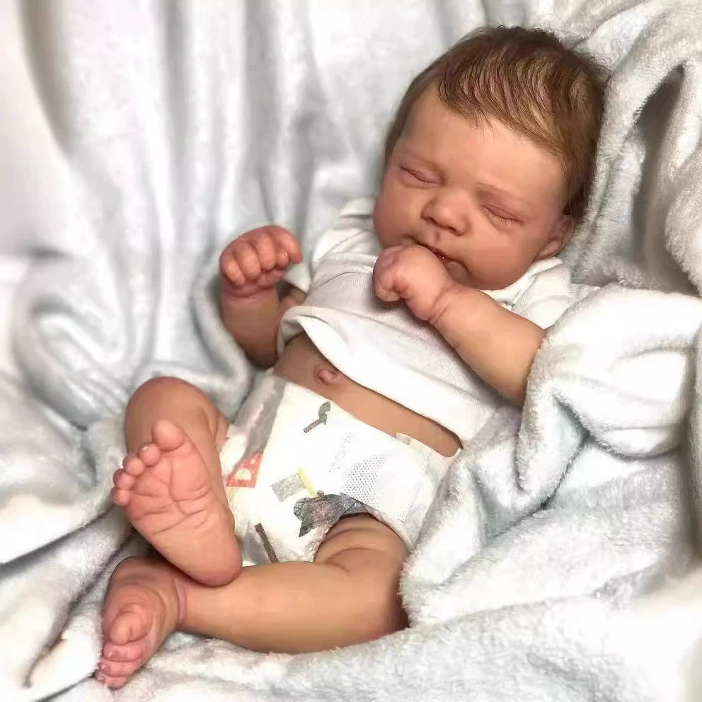 Cokela 50cm Realistic Reborn Baby Doll  Series High-Definition Painting Lifelike Infant Doll