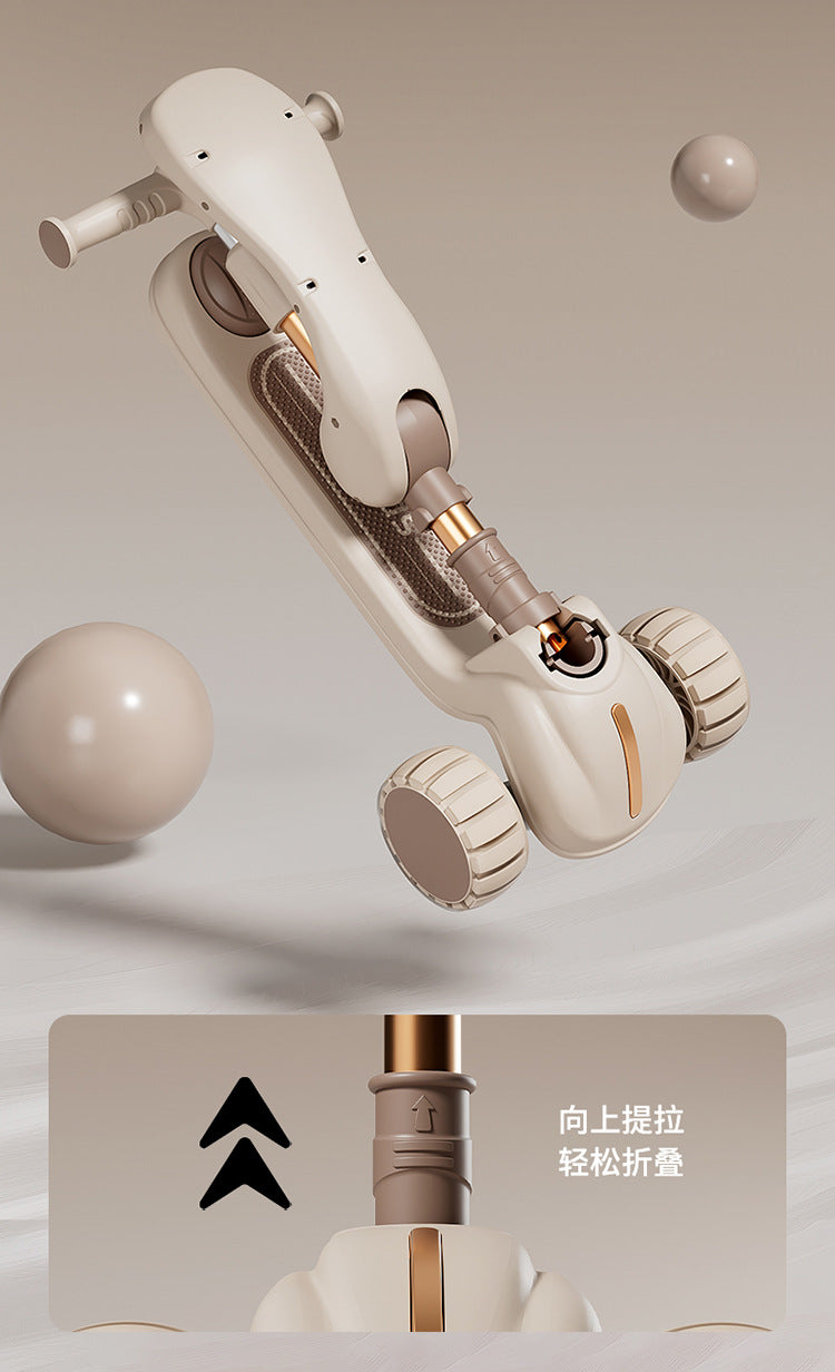 Children's scooter three-in-one 1-3-6 years old boys and girls slide baby can sit and ride the slide car