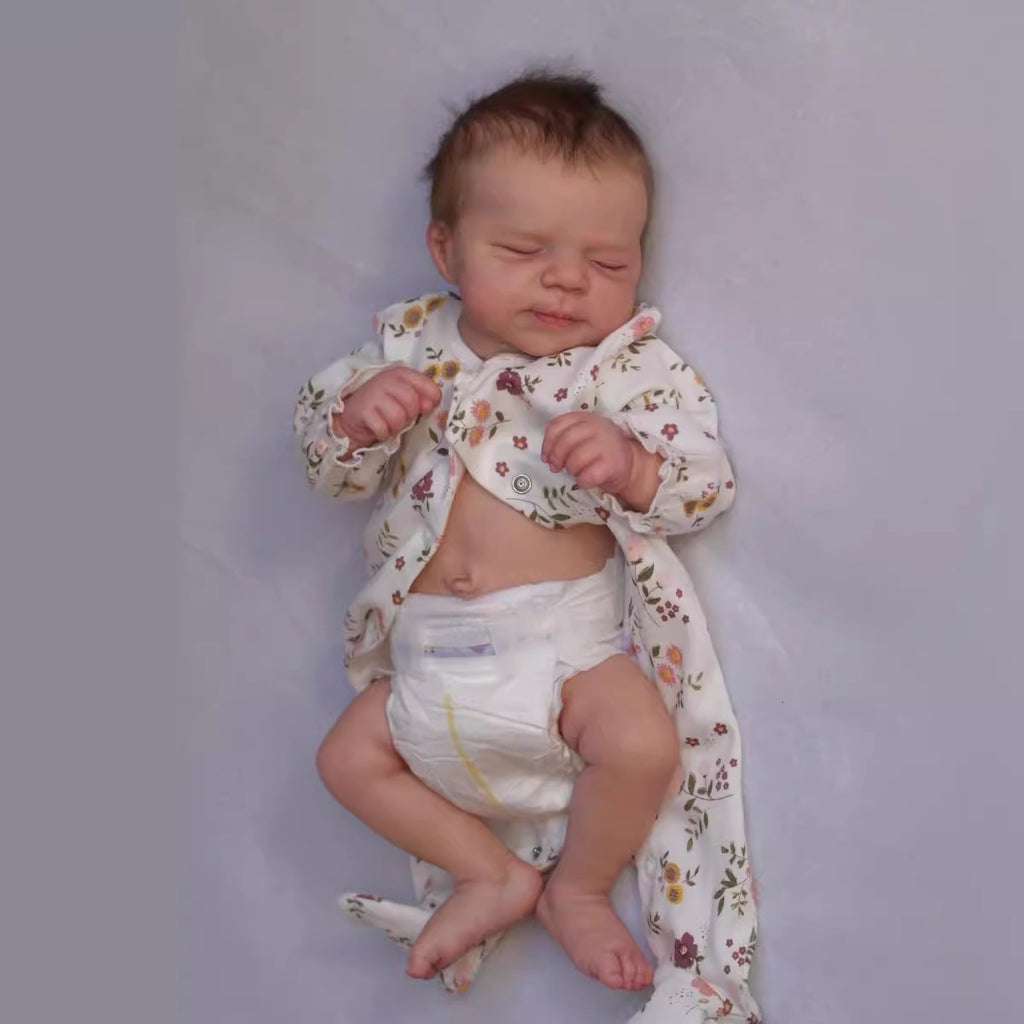 48cm full silicone bathable reborn doll, simulation of newborn baby, waterproof full body, adult collection level Rebornbaby