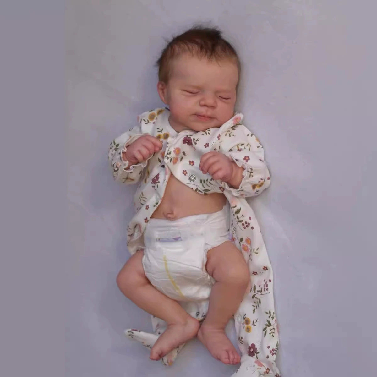 48cm full silicone bathable reborn doll, simulation of newborn baby, waterproof full body, adult collection level Rebornbaby