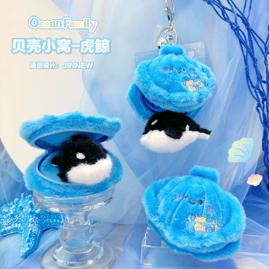 Magical Seashell Keychain - Open to Reveal a Secret Sea Creature Inside, Ocean Family Surprise Toy