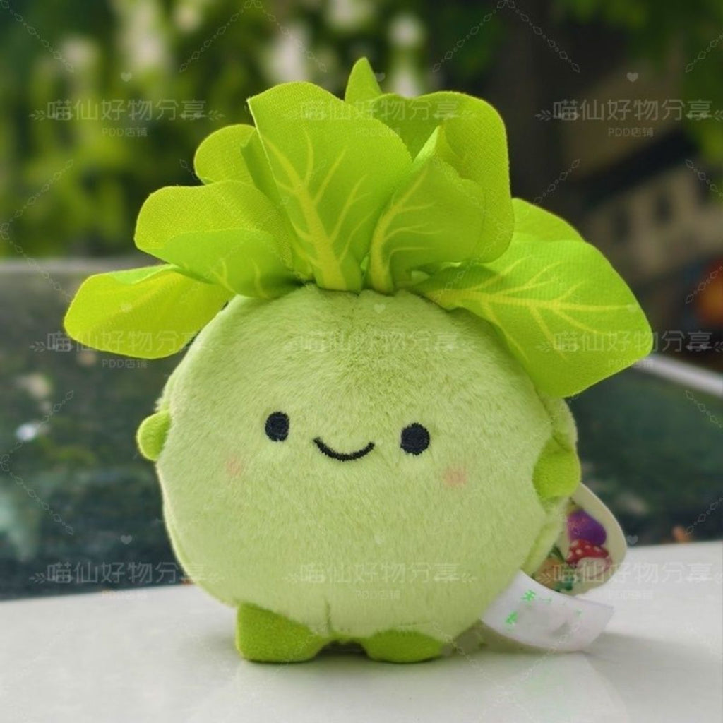 Christmas stocking surprise! Cute kohlrabi plush keychain | Cute radish backpack charm | Customizable holiday gifts