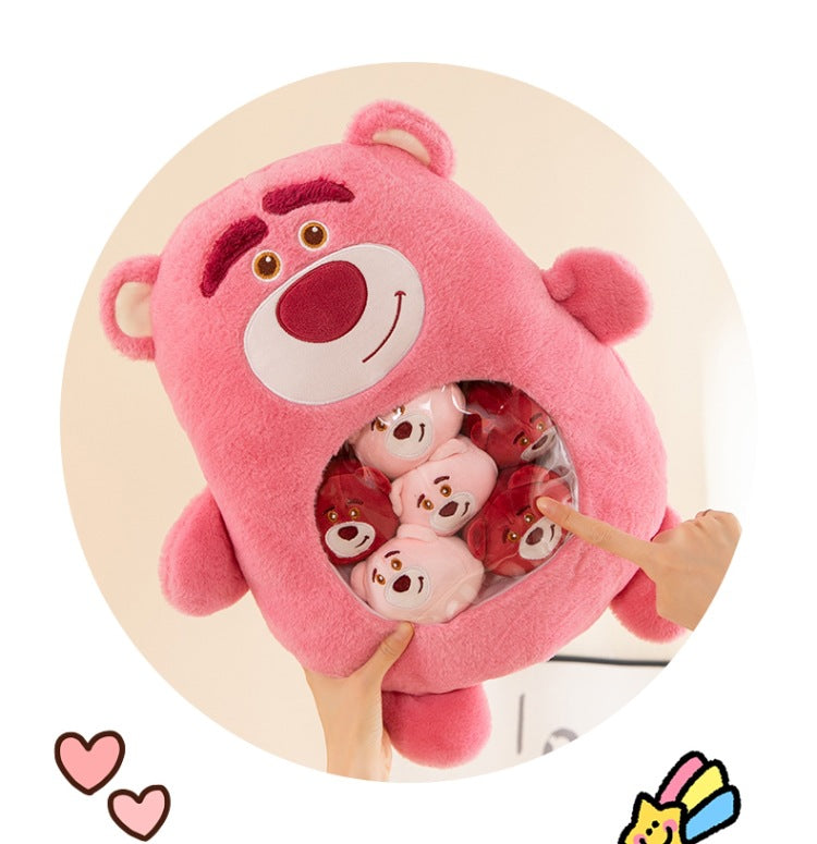 [Great Value] Snacks, pillows, plush toys, stress relief, cute little animal dolls, girls' birthday gifts, girlfriends, best friends, Children's Day gifts, a large bag of dolls