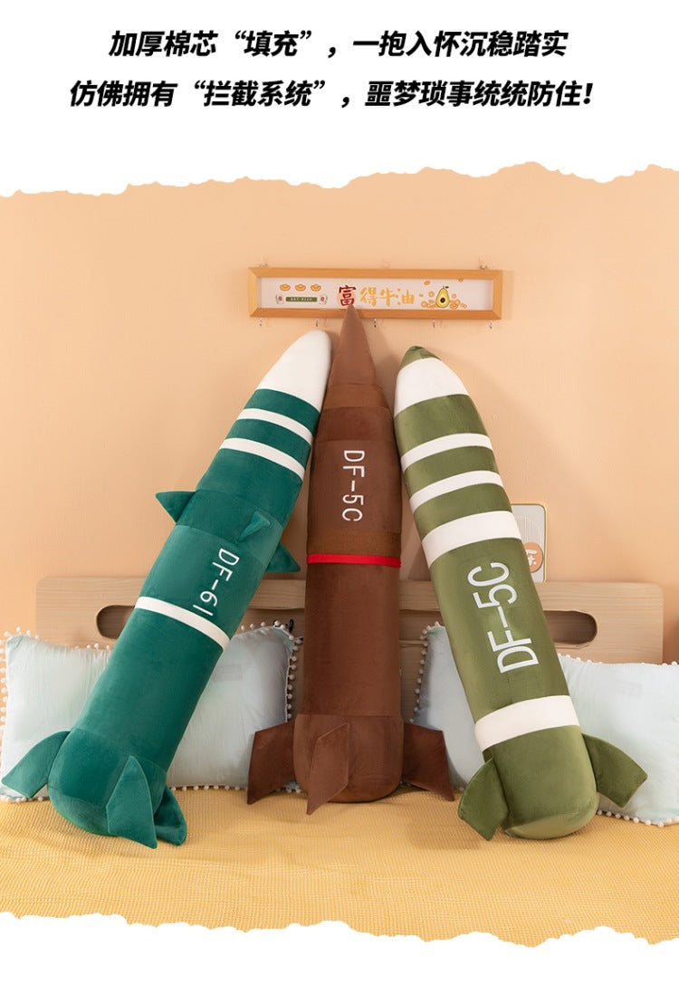 Aerospace Plush Rocket - Soft Simulation Spacecraft Model for Display & Fan Gifts