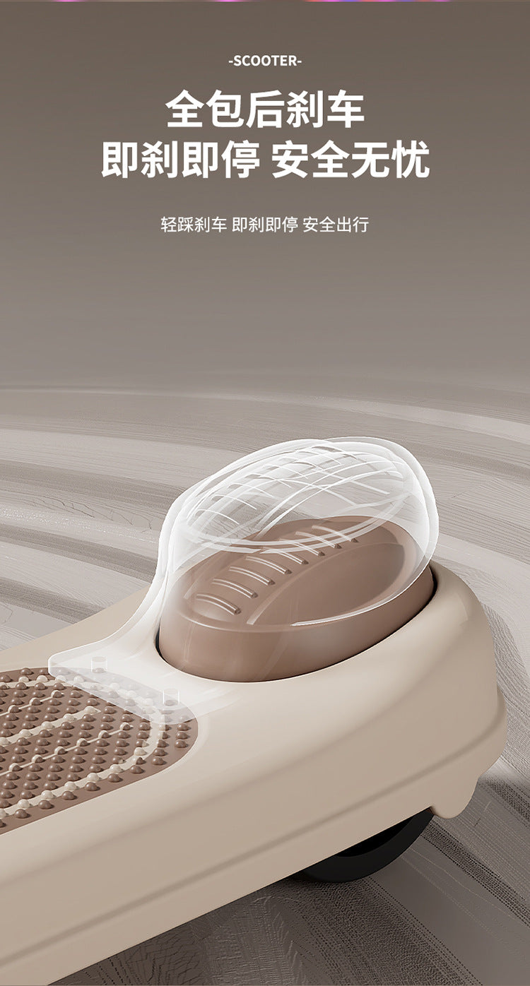 Children's scooter three-in-one 1-3-6 years old boys and girls slide baby can sit and ride the slide car