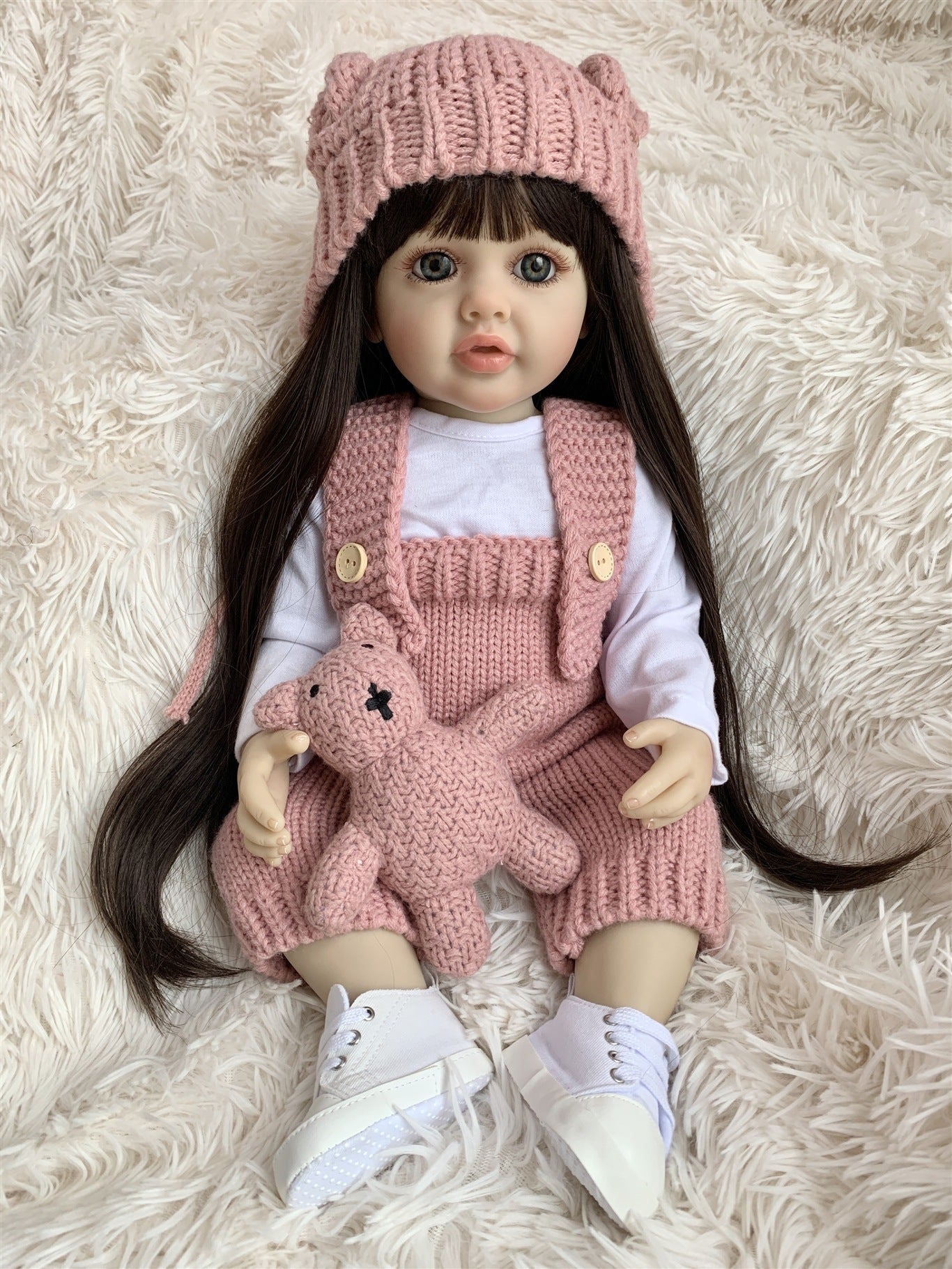 22 inch DollBetty Reborn Doll Vinyl Baby Doll Collectible Toy Gift RebornDoll