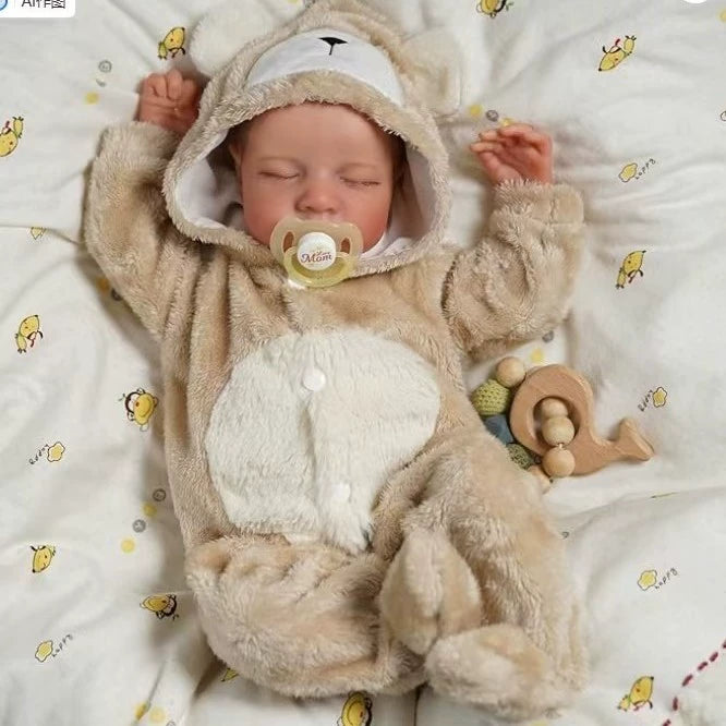 18-inch LOULOU/Levi/Bettie reborn doll 48 cm realistic silicone/vinyl baby hand-painted collectible doll