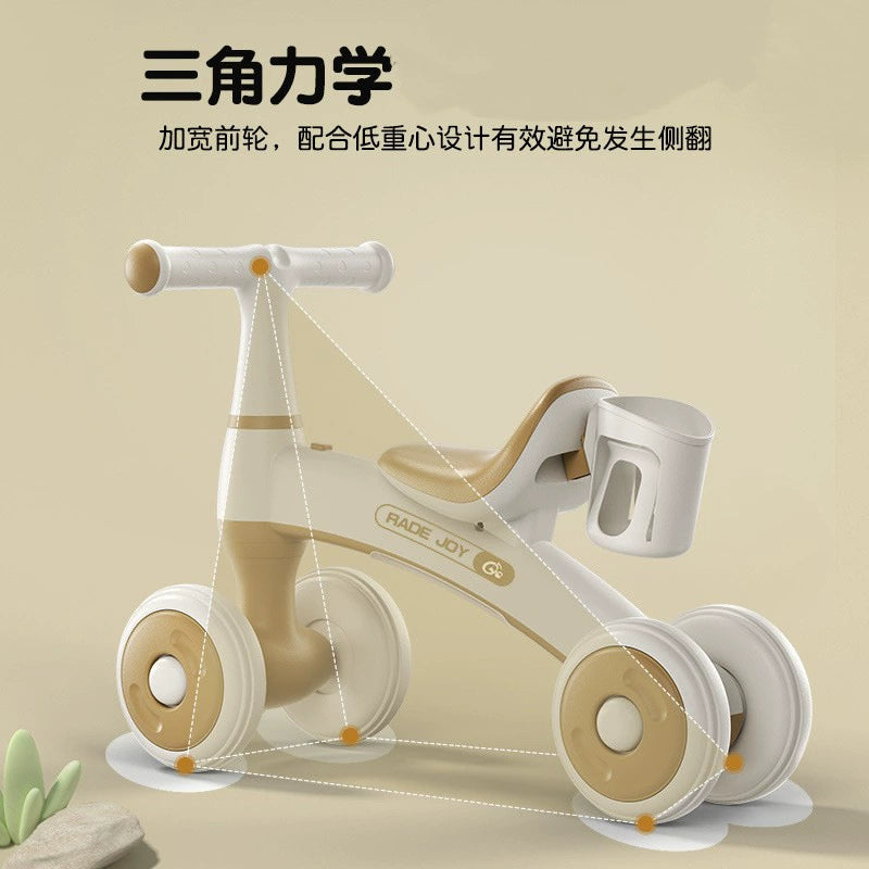 Children's balance car baby walker 1-3 years old entry-level child baby scooter four-wheeled slide