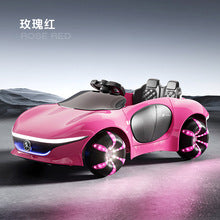 Four-Wheel Drive Children's Electric Car (Ages 1-6) with Swivel Remote Control, 12V Upgraded Battery for Long-Lasting Range, LED Lighted Wheels Off-Road Stroller, Baby Luxury Ride