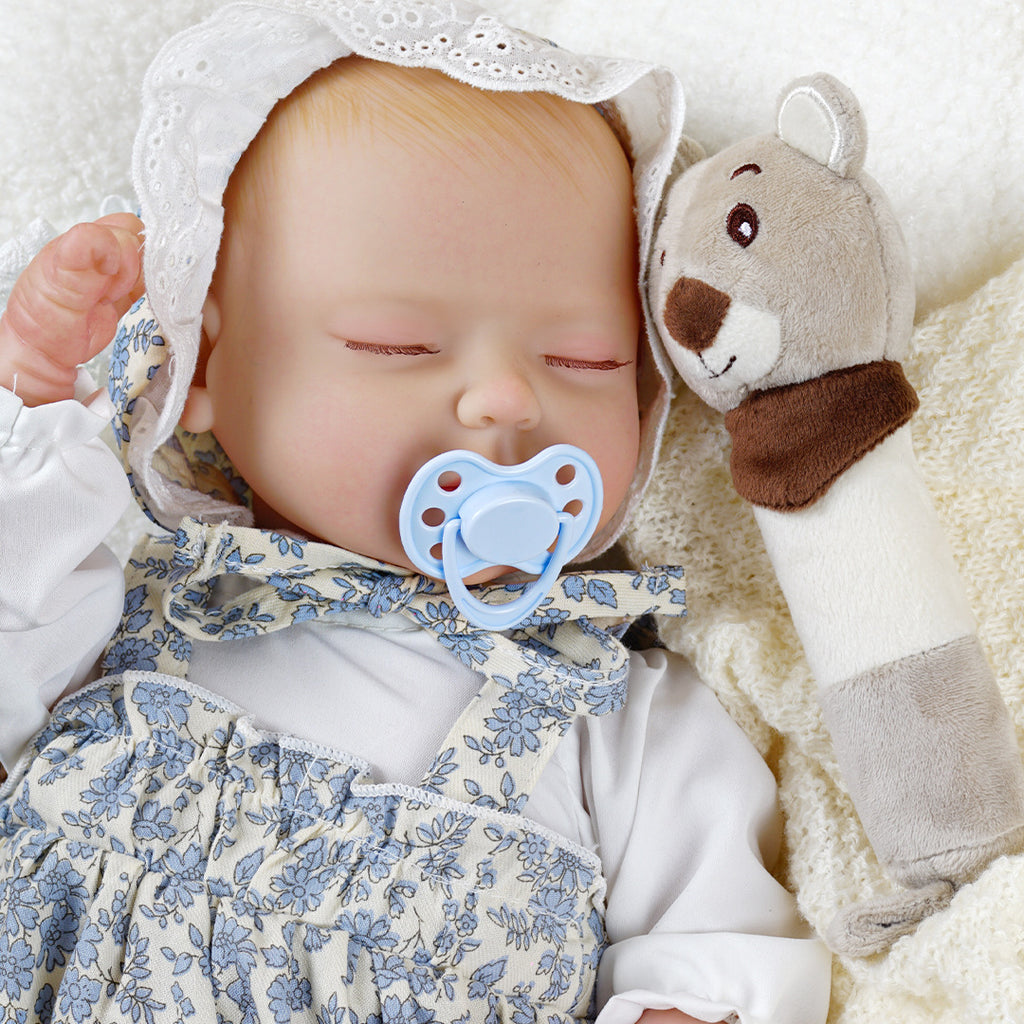 New 43cm soft rubber newborn doll, simulation baby newborn girl, dressable reborn doll, soft touch toy gift