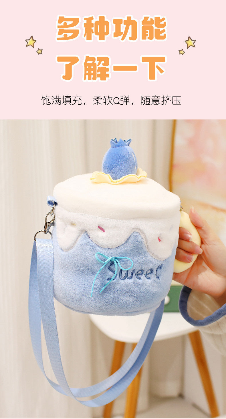 [Detachable lamb bag] Plush doll crossbody shoulder bag Cute animal doll bag Creative gift for girlfriends and couples, soothing and companionship