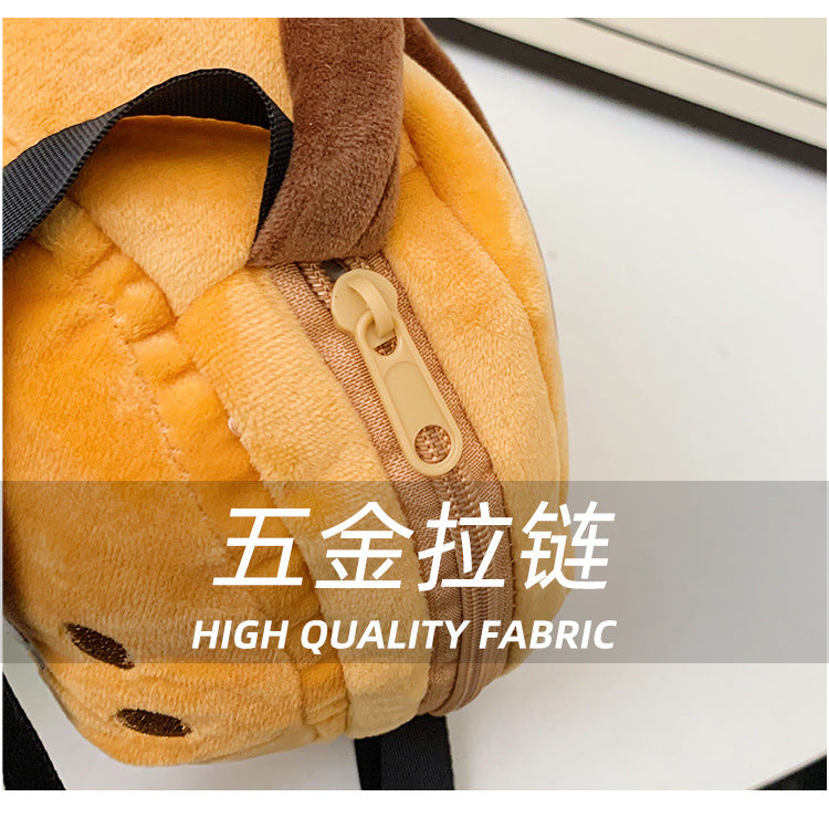 Too cute! Hamburger, French Fries, and Coke Plush Bag | Soft and cute shoulder bag for girls | Custom orders available at competitive prices