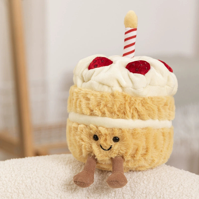 Fun cartoon cake doll children's birthday gift plush toy creative cake fun birthday gift