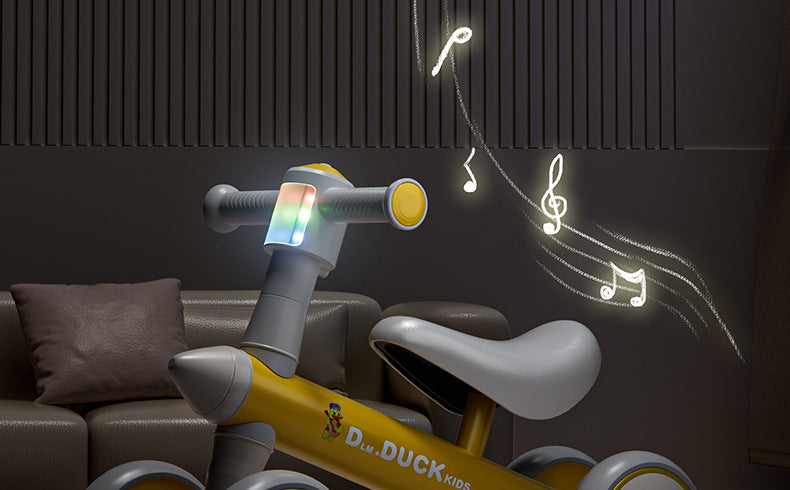 Children's balance wheel without pedals, external rocket balance car, sliding walker, scooter, yo-yo car, twisting car