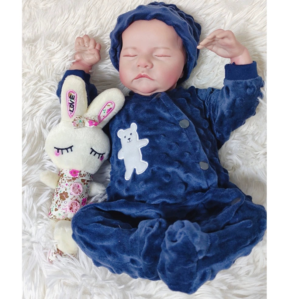 8-inch Levi's Reborn Doll - Super realistic vinyl cloth body baby toy hand-painted collectible art doll