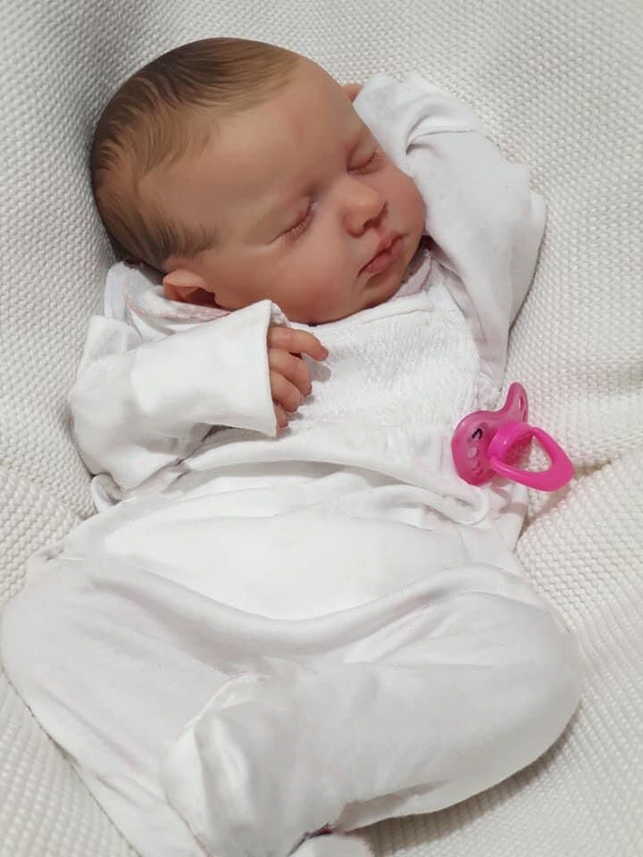 19 inch Reborn Doll Realistic Weighted Baby Doll Soft Vinyl Hollow/Solid Body Lifelike Reborn Toy