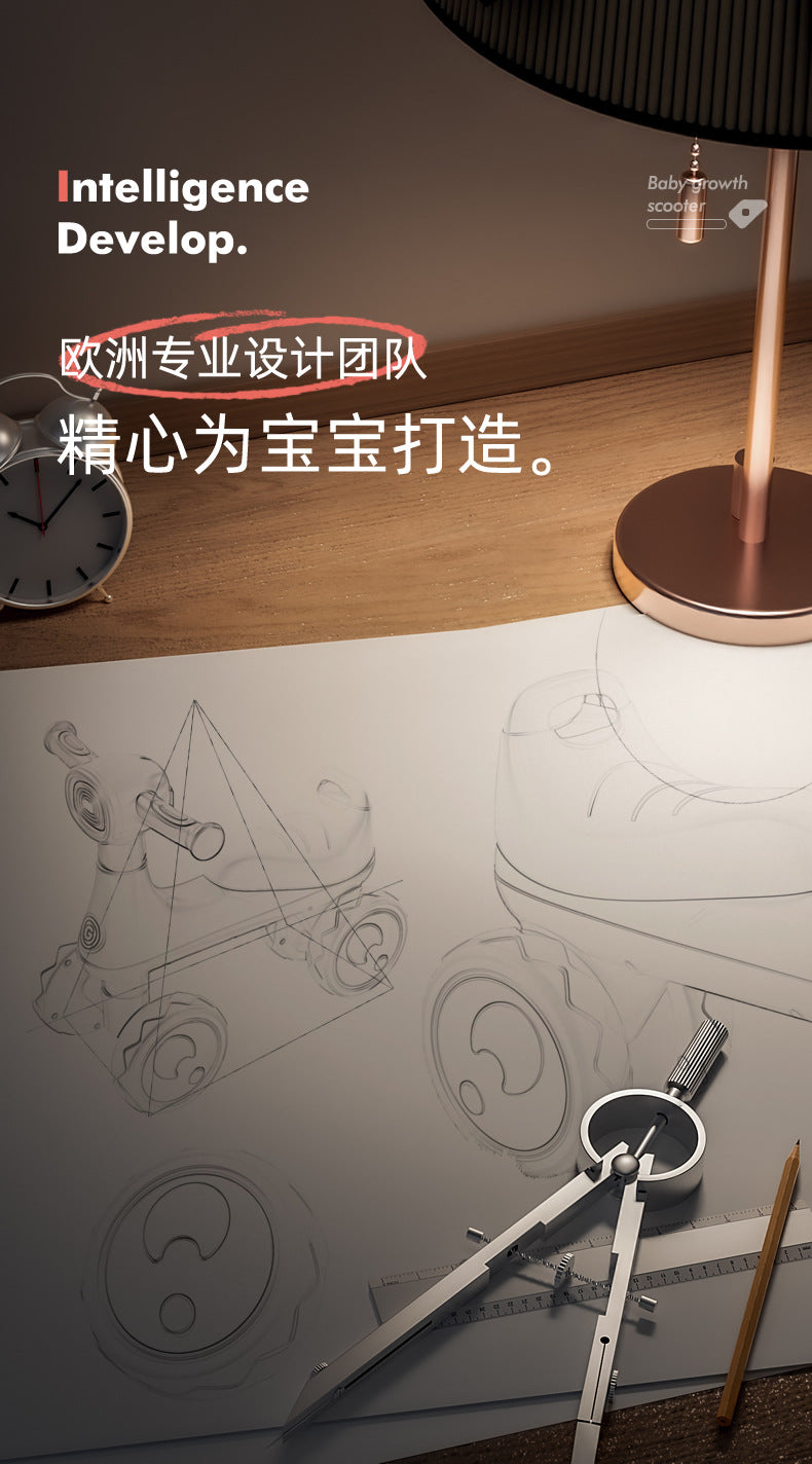 Kids Pedal Balance Bikes Toys with Light and Music Kids Slide Toy Car 4 Wheel Kids Slide Ride on Car