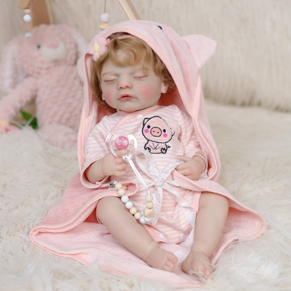 50CM Full Soft Vinyl Reborn Doll Super Soft Simulation Baby Doll Full of Hug Feeling Collectible Gift Doll