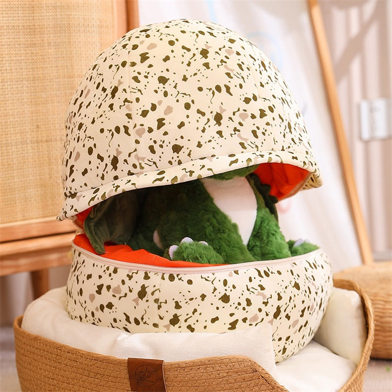 [Dinosaur Egg with Wings] Hatchable Ugly Cute Plush Toy Children's Soothing Sleeping Pillow 20/35cm Dual Size Optional Creative Children's Birthday Gift