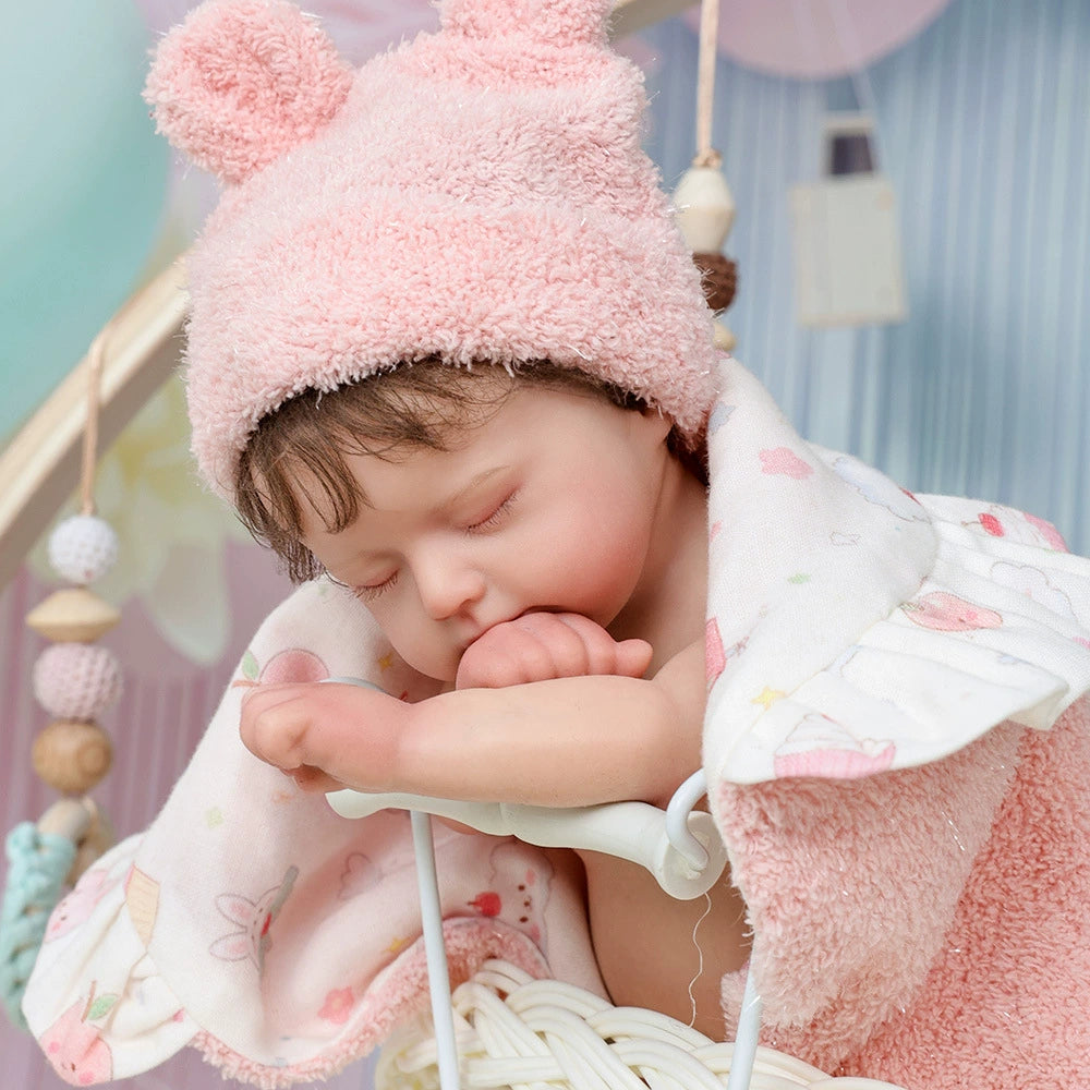 12-inch solid silicone reborn doll - full-body high-end simulation baby handmade adult collection Reborn Doll