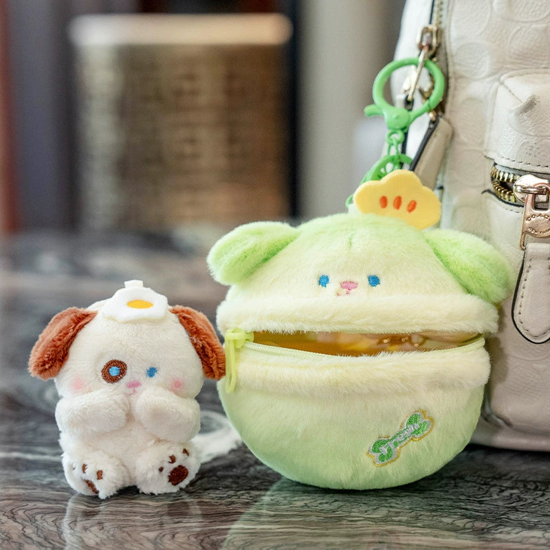 Christmas Surprise Egg Keychain - 10cm Mini Animal in Egg Plush Toy, Easter & Xmas Stocking Stuffer Gift