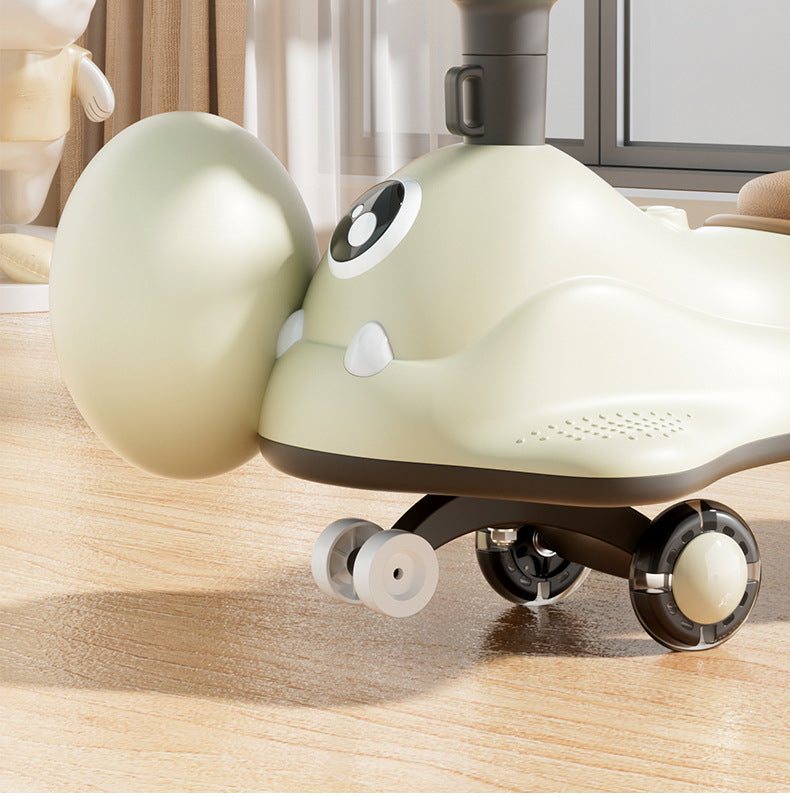 Children's Twister Car 1-Year-Old Baby Stroller Adult-Sized Anti-Tip Wobble Wheel Slide Car
