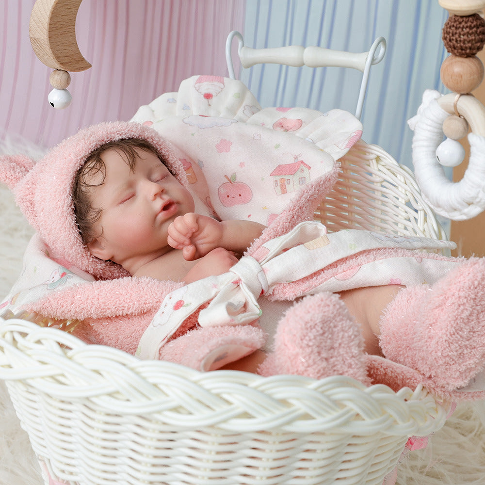 12-inch solid silicone reborn doll - full-body high-end simulation baby handmade adult collection Reborn Doll