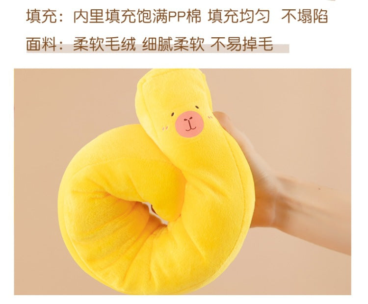 Fry-bara Plush Toy - French Fry Pouch with Goofy Capybara, Hilarious Couch Companion & Gift