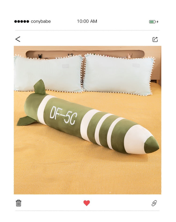 Aerospace Plush Rocket - Soft Simulation Spacecraft Model for Display & Fan Gifts