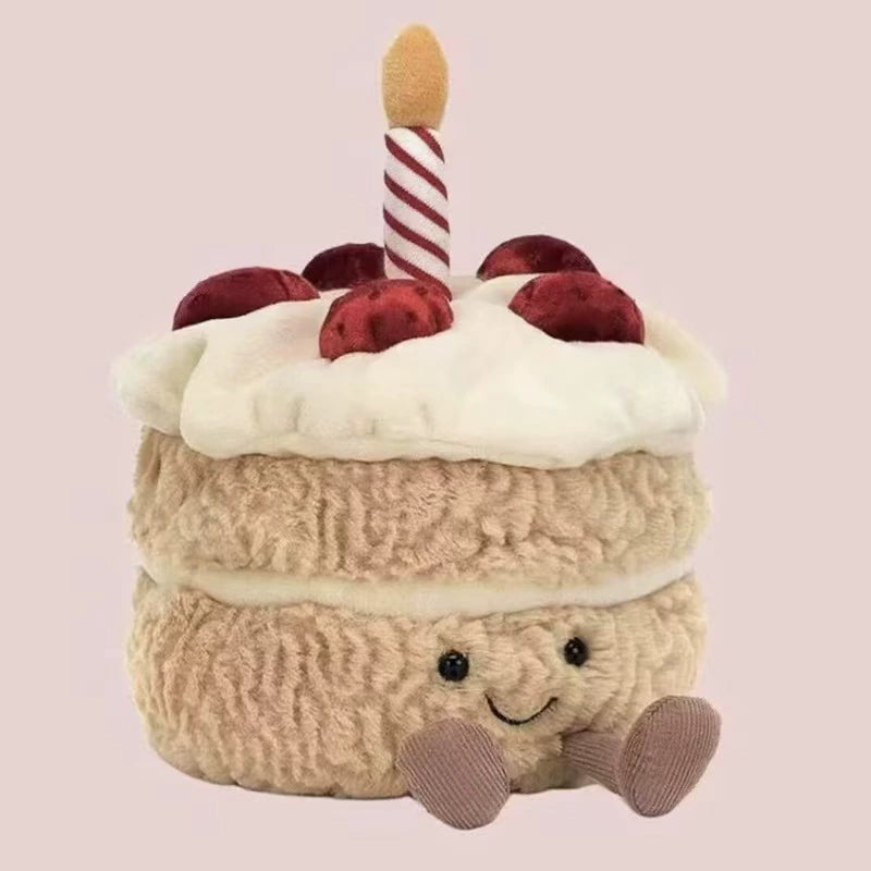 Fun cartoon cake doll children's birthday gift plush toy creative cake fun birthday gift