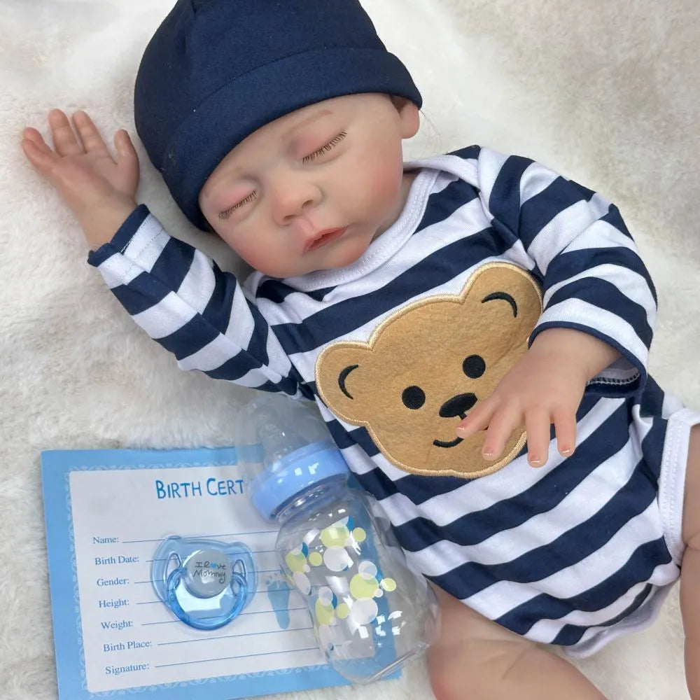 45CM lifelike soft vinyl baby changing washable simulation baby cute doll