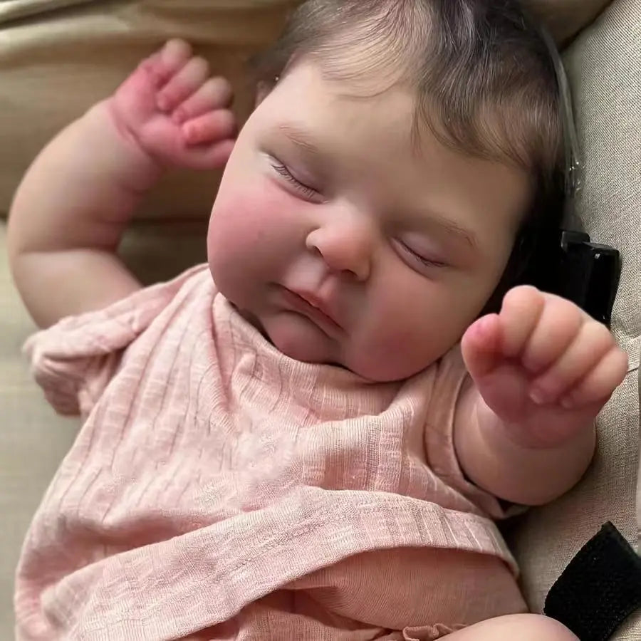 reborn doll hand-made hair transplant venous blood 50cm cotton body and soft rubber head and limbs suitable collecting baby toys