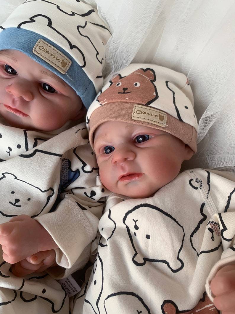 Doll simulation baby newborn baby Rebornbaby pure handmade fine 3D skin