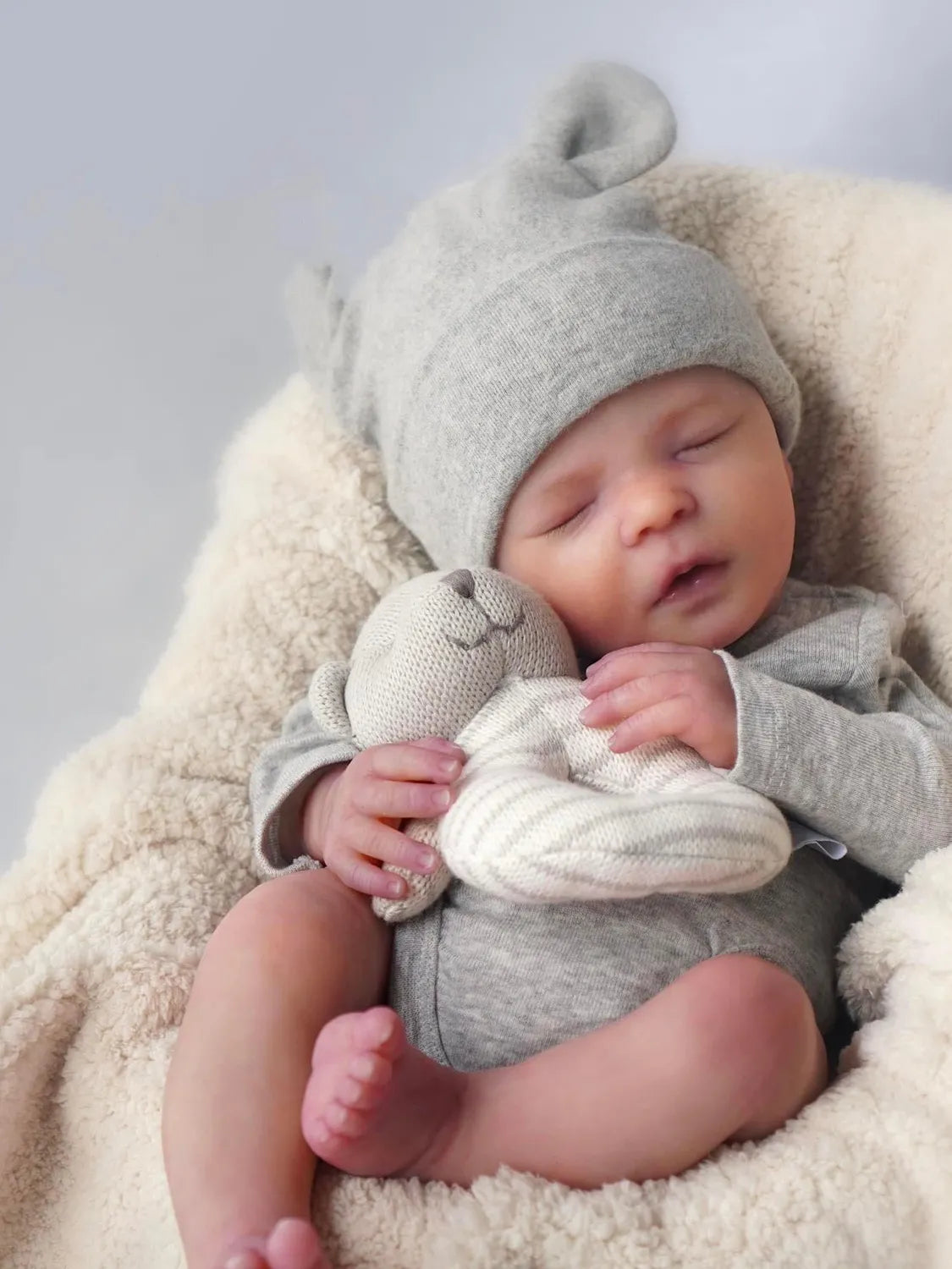 16 inch 40cm rebornbaby doll simulation baby doll reborn baby dress up toy Christmas gift