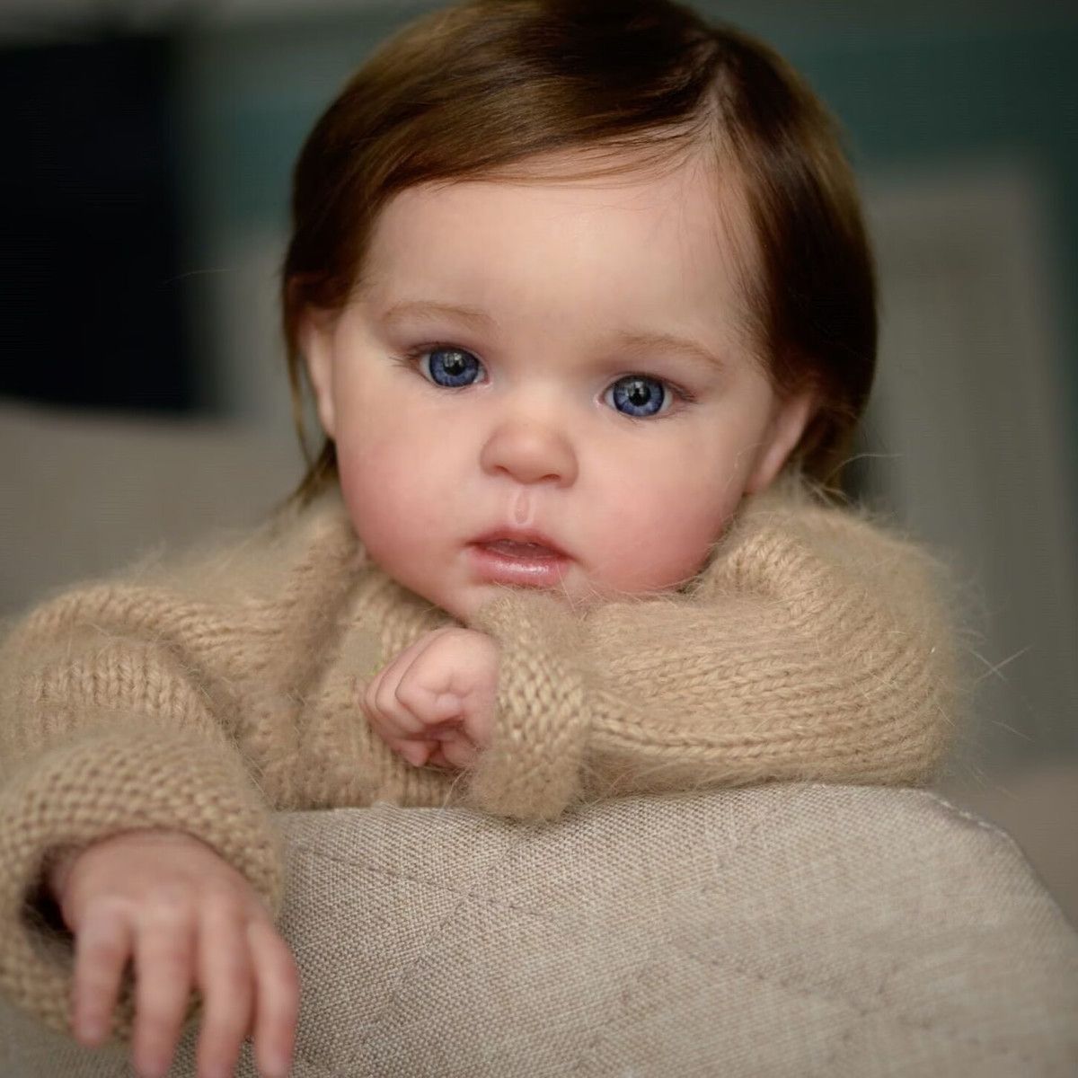 Reborn Doll Andy 3D High Color 50cm Cotton Body Hair Transplant Simulation Baby Venous Blood Threads Clearly Visible