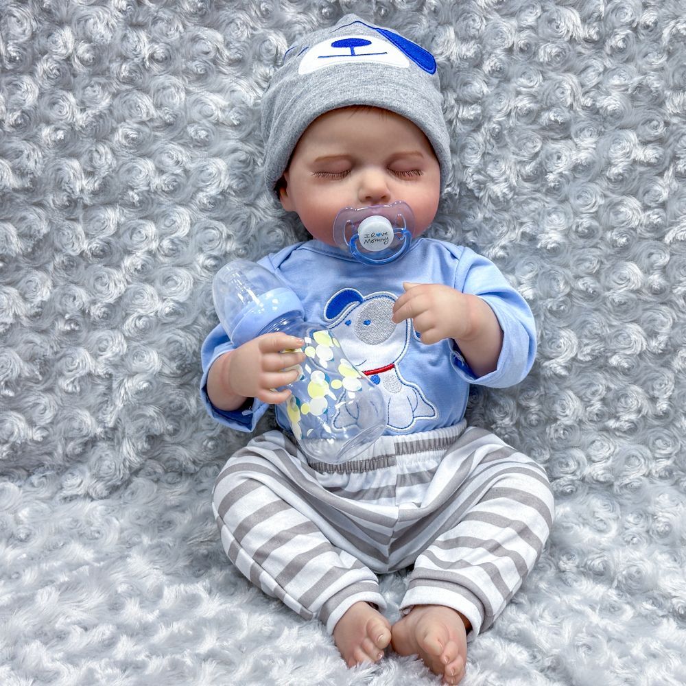 50cm realistic newborn dress-up doll! 3D high-color skin, soft vinyl, washable, perfect for gifts and collections!